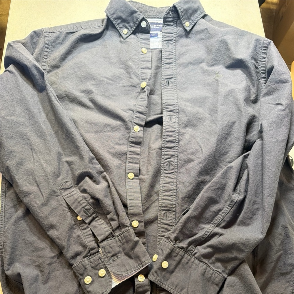 Charles Tyrwhitt Dark blue Shirt with White Buttons
